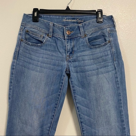 American Eagle Outfitter Jeans Women’s Size 6 Blue denim Slim Bootcut Jeans - Picture 6 of 14